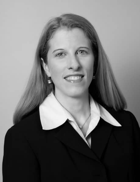 Headshot of Megan Redmond, first-chair intellectual property litigator at Erise IP