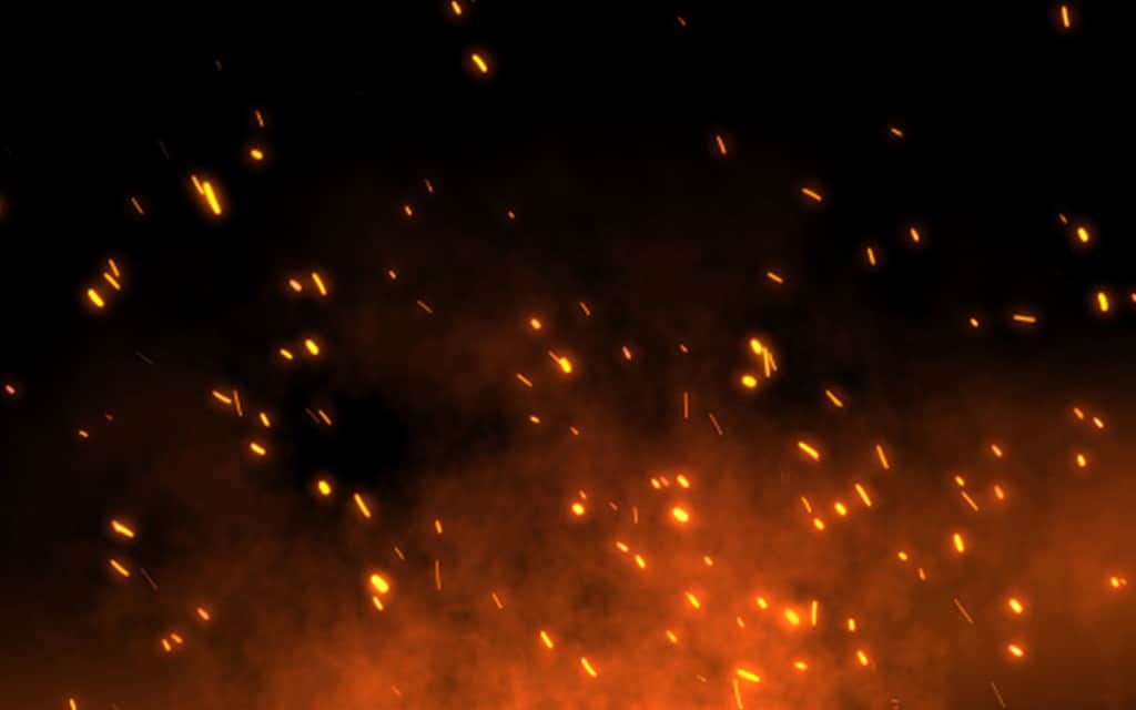 Fire sparkle background